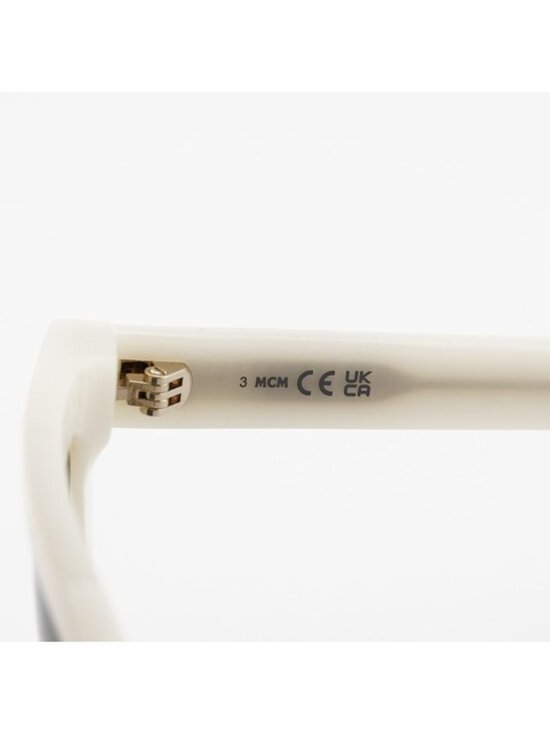 MCM MW0010 21A Sunglasses White Cat Eye Frame, Grey Lenses main image 4